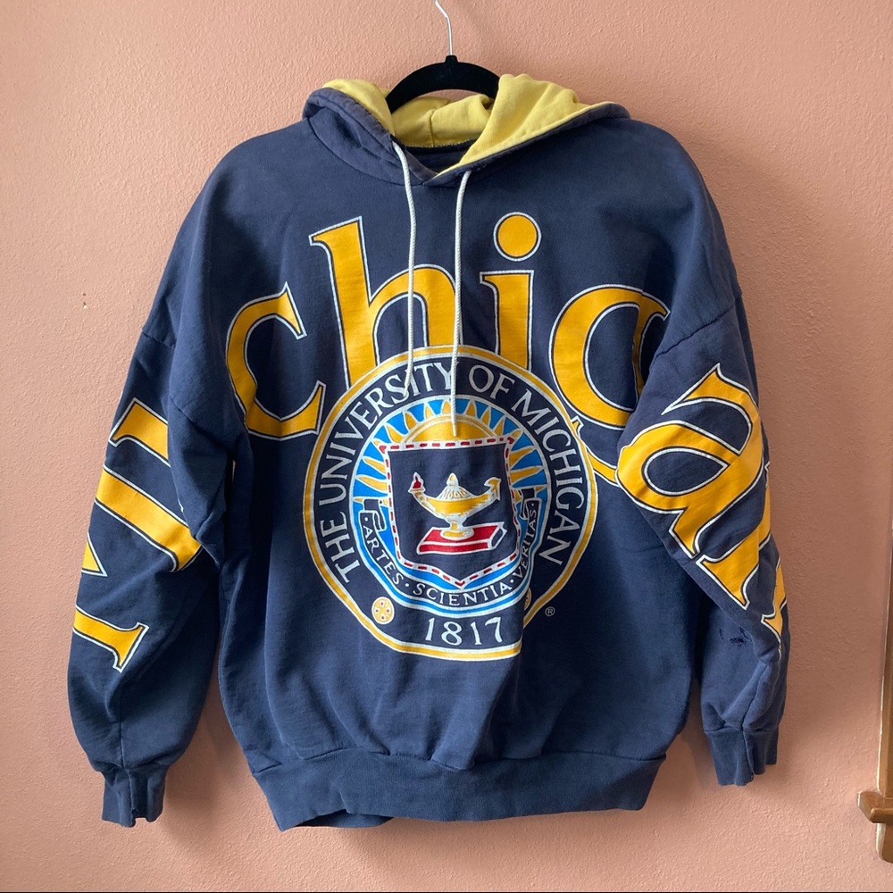 Vintage University of Michigan Sweatshirt Calhoun Cotton *RARE*